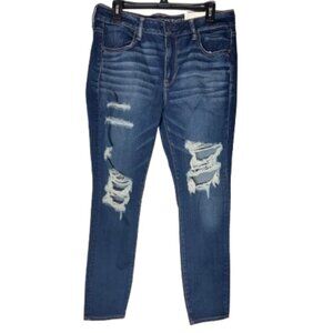 NWT American Eagle Super Stretch X Distressed Jegging Size 14